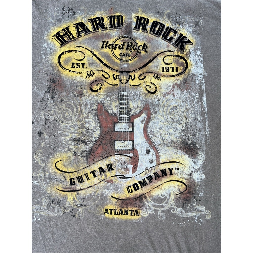 HARD ROCK CAFE GUITAR COMPANY ATLANTA‎ Shirt - Rusted Tea Brown